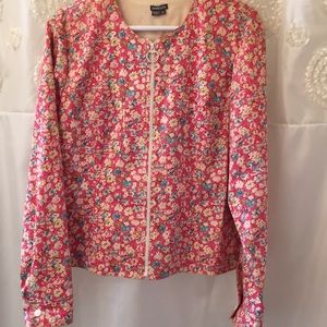 Anthracite By Muse Floral Bomber Jacket